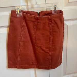 FP mini skirt-rust color
